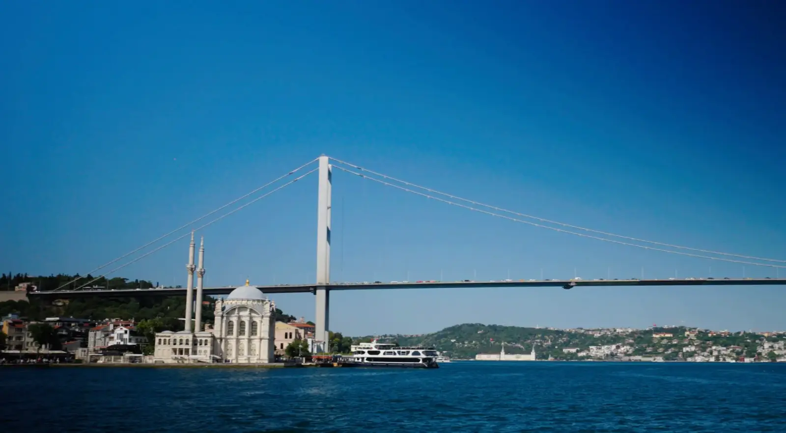 15 Temmuz Şehitler Köprüsü’nün altında, kıyıda Ortaköy Camii